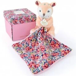 Doudou Plat Pantin Faon Boh'aime (12 Cm)