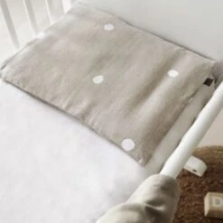 Drap Housse Der Berceau En Lin (40 X 80 Cm) -Bébé Rêves Promos Magasin drap housse der berceau en lin 40 x 80 cm 3