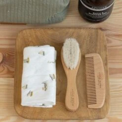 Little Dutch Ensemble Brosse Et Peigne Bébé En Bois -Bébé Rêves Promos Magasin ensemble brosse et peigne bebe en bois 5