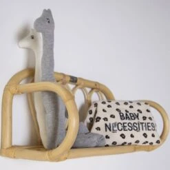 Childhome Etagère Murale En Rotin (53 X 23 X 23 Cm) -Bébé Rêves Promos Magasin etagere murale en rotin 53 x 23 x 23 cm 5