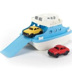 Green Toys Ferry Bleu Et 2 Petites Voitures