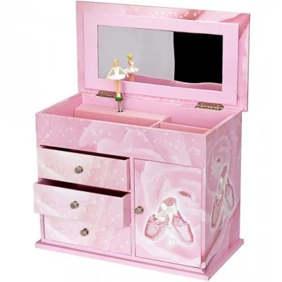 Trousselier Grande Boîte à Bijoux Musicale à Tiroirs Ballerine Rose 3 Trousselier Grande Boîte à Bijoux Musicale à Tiroirs Ballerine Rose – Image 3