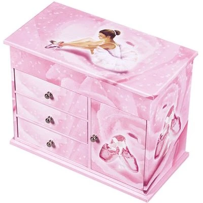 Trousselier Grande Boîte à Bijoux Musicale à Tiroirs Ballerine Rose 5 Trousselier Grande Boîte à Bijoux Musicale à Tiroirs Ballerine Rose – Image 5