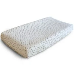 Mushie Housse De Matelas à Langer En Coton Bio Bloom (72 X 48 Cm)
