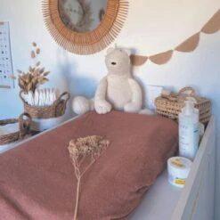 Candide Housse De Matelas à Langer éponge Cassonade (50 X 75 Cm) -Bébé Rêves Promos Magasin housse de matelas a langer eponge cassonade 50 x 75 cm 3