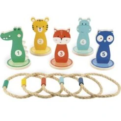 Janod Jeu D'anneaux Animaux