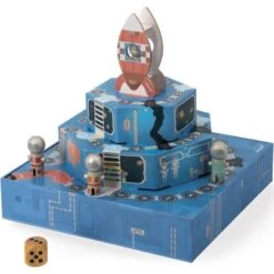 Janod Jeu De Parcours Space J -Bébé Rêves Promos Magasin jeu de parcours space j 3