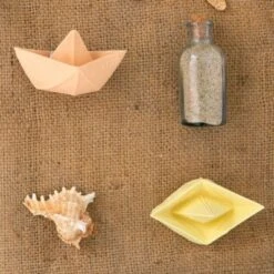Jouet De Bain Bateau Origami Latex D'hévéa Nude -Bébé Rêves Promos Magasin jouet de bain bateau origami latex d hevea nude 6