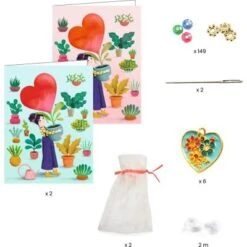 Djeco Kit De Création De Bracelets Enfilage Coeur -Bébé Rêves Promos Magasin kit de creation de bracelets enfilage coeur 3