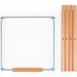 Childhome Kit De Pieds Longs Pour Chaise Haute Evolu Extra + Repose-pieds En Bois Naturel Menthe