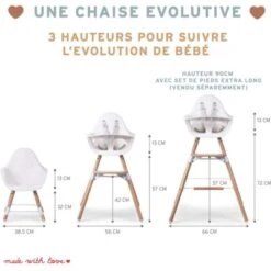 Childhome Kit De Pieds Longs Pour Chaise Haute Evolu Extra + Repose-pieds En Bois Naturel Menthe -Bébé Rêves Promos Magasin kit de pieds longs pour chaise haute evolu extra repose pieds en bois naturel menthe 7