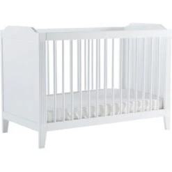 Lit Bébé à Barreaux Opéra Blanc (60 X 120 Cm)