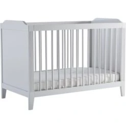 Lit Bébé à Barreaux Opéra Gris (60 X 120 Cm)