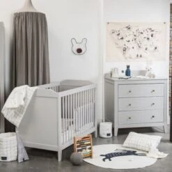 Lit Bébé à Barreaux Opéra Gris (60 X 120 Cm) -Bébé Rêves Promos Magasin lit bebe a barreaux opera gris 60 x 120 cm 7