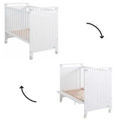 Lit Bébé évolutif Occitane (60 X 120 Cm)