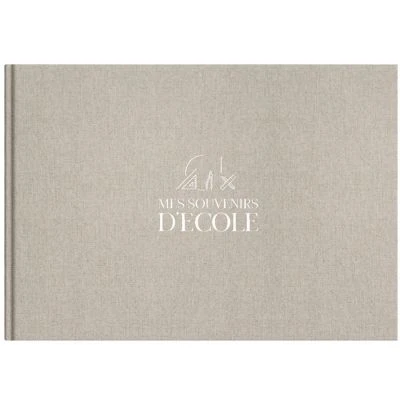 Livre Souvenirs D'école En Lin (8 Périodes Scolaires) 1 Livre Souvenirs D'école En Lin (8 Périodes Scolaires)