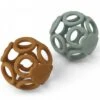 Liewood Lot De 2 Balles De Dentition En Silicone Jasmin Mustard Peppermint Mix
