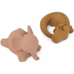 Liewood Lot De 2 Jouets De Bain Vikky Safari Dark Rose Mix