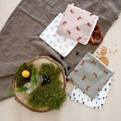 LÄSSIG Lot De 2 Pochettes à Goûter Little Forest Lapin 8 LÄSSIG Lot De 2 Pochettes à Goûter Little Forest Lapin – Image 8