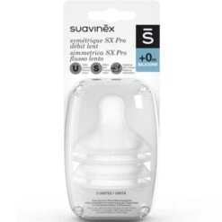 Suavinex Lot De 2 Tétines Symétriques SX PRO En Silicone Débit S (6 Mois) -Bébé Rêves Promos Magasin lot de 2 tetines symetriques sx pro en silicone debit s 6 mois 8
