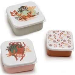 Lot De 3 Boîtes à Goûter Léopard Jalal