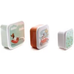 Lot De 3 Boîtes à Gouter Marcel -Bébé Rêves Promos Magasin lot de 3 boites a gouter marcel 3