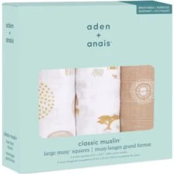 Aden + Anais Lot De 3 Langes En Coton Keep Rising (70 X 70 Cm) -Bébé Rêves Promos Magasin lot de 3 langes en coton keep rising 70 x 70 cm 8