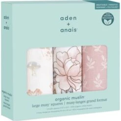 Aden + Anais Lot De 3 Langes Musy En Coton Bio Earthly (70 X 70 Cm) -Bébé Rêves Promos Magasin lot de 3 langes musy en coton bio earthly 70 x 70 cm 3