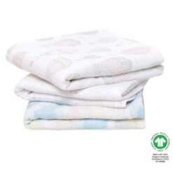 Aden + Anais Lot De 3 Musy Langes En Coton Bio Above The Clouds (70 X 70 Cm)
