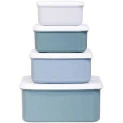 A Little Lovely Company Lot De 4 Boîtes à Goûter Océan -Bébé Rêves Promos Magasin lot de 4 boites a gouter ocean 4