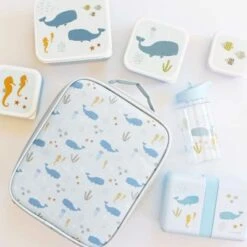 A Little Lovely Company Lot De 4 Boîtes à Goûter Océan -Bébé Rêves Promos Magasin lot de 4 boites a gouter ocean 5