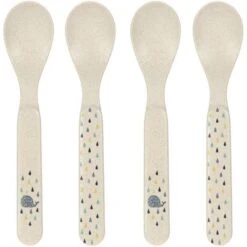 LÄSSIG Lot De 4 Cuillères Baleine Little Water