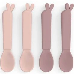 Done By Deer Lot De 4 Cuillères Kiddish Lalee Rose