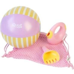 Quut Lot De 4 Jouets De Plage Rose Et Jaune Banane
