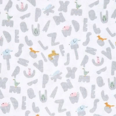 Aden + Anais Lot De 4 Maxi Langes En Coton Alphabet Animals (112 X 112 Cm) 4 Aden + Anais Lot De 4 Maxi Langes En Coton Alphabet Animals (112 X 112 Cm) – Image 4
