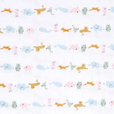 Aden + Anais Lot De 4 Maxi Langes En Coton Alphabet Animals (112 X 112 Cm) 6 Aden + Anais Lot De 4 Maxi Langes En Coton Alphabet Animals (112 X 112 Cm) – Image 6