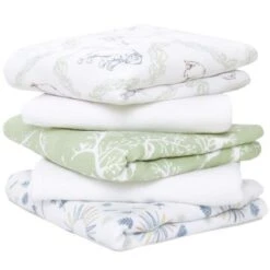Aden + Anais Lot De 5 Musy-langes En Coton Essentials Harmony (60 X 60 Cm)