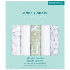 Aden + Anais Lot De 5 Musy-langes En Coton Essentials Harmony (60 X 60 Cm) -Bébé Rêves Promos Magasin lot de 5 musy langes en coton essentials harmony 60 x 60 cm 6