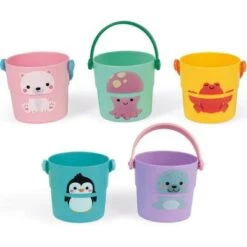 Janod Lot De 5 Seaux D'activités Pour Le Bain