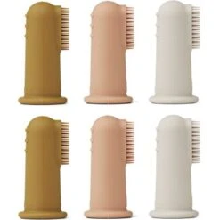 Liewood Lot De 6 Brosses à Dents à Doigt Simon Sandy Multi Mix