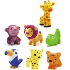 Djeco Lot De 7 Animaux En Plastique Troopo-savana