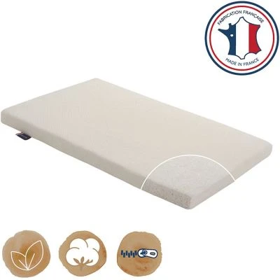 Candide Matelas De Berceau En Coton Bio Organic Coton (50 X 83 Cm) 2 Candide Matelas De Berceau En Coton Bio Organic Coton (50 X 83 Cm) – Image 2