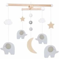 JaBaDaBaDo Mobile éléphants Gris