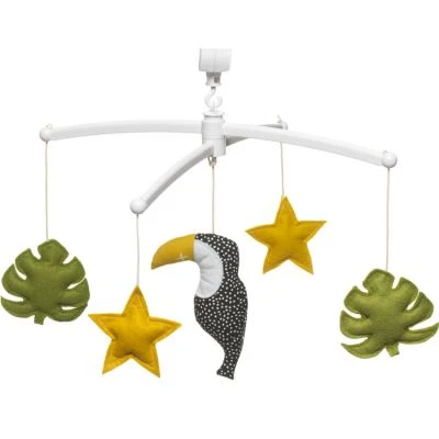 Mobile Musical Toucan Jaune Vert (mélodie Au Choix) 1 Mobile Musical Toucan Jaune Vert (mélodie Au Choix)