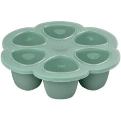 Beaba Moule De Congélation Multi Portions Silicone Sage Green (6 X 150 Ml)