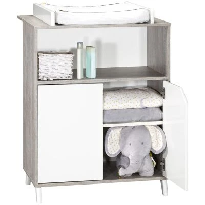 Pack Duo Scandi Gris Lit Bébé évolutif Et Commode à Langer 8 Pack Duo Scandi Gris Lit Bébé évolutif Et Commode à Langer – Image 8