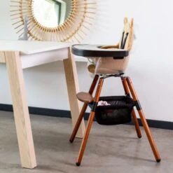 Childhome Panier De Rangement Mesh Pour Chaise Haute Evolu Noir -Bébé Rêves Promos Magasin panier de rangement mesh pour chaise haute evolu noir 4