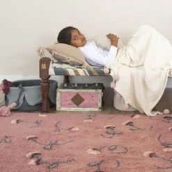 Lorena Canals Panier De Rangement Pétale Bleu (20 X 33 Cm) -Bébé Rêves Promos Magasin panier de rangement petale bleu 20 x 33 cm 5