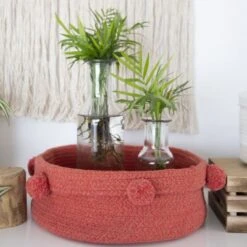 Lorena Canals Panier De Rangement Tray Brique (30 X 12 Cm) -Bébé Rêves Promos Magasin panier de rangement tray brique 30 x 12 cm 5