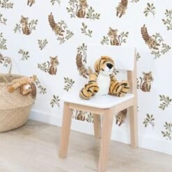 Papier Peint Cute Tiger (50 Cm X 10 M) 6 Papier Peint Cute Tiger (50 Cm X 10 M) -Bébé Rêves Promos Magasin papier peint cute tiger 50 cm x 10 m 3
